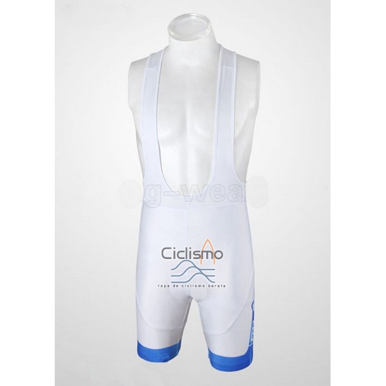 Fdj Ropa Ciclismo Culotte Corto 2010 Mangas Cortas Blanco y Azul Claro
